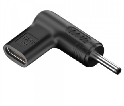 Перехідник Infinity 19.5V Power Delivery Type-C (мама)  -  DC (тато) 3.5 * 1.35мм Black
