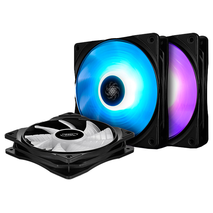 Вентилятор для ПК Deepcool RF 120 3 in 1 Black (DP-FRGB-RF120-3C)