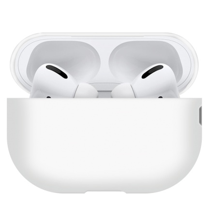 Чохол для навушників MakeFuture Apple AirPods Pro 2 Silicone White (MCL-AAP2WH)