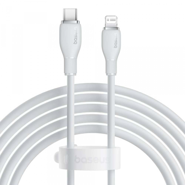 Дата-кабель Baseus P10355701221-00 USB-C (тато) - Lightning (тато), 1.2m White