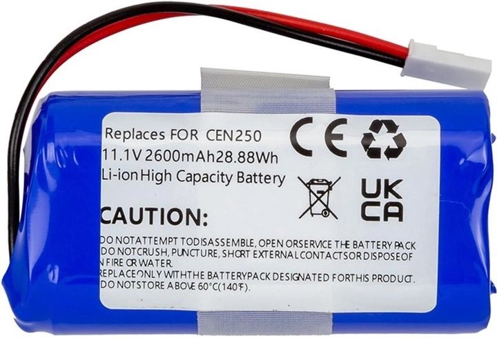 Акумулятор для пилососа PowerPlant для Ecovacs CEN250 11.1V 2600mAh