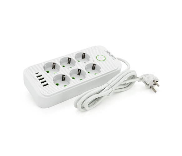 Мережевий фільтр Voltronic F06U White