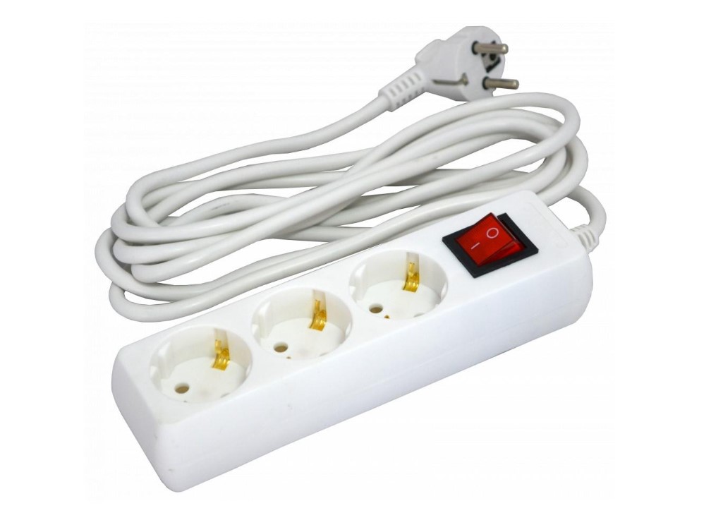 Мережевий фільтр Grunhelm GS3W3M White Grunhelm - купити в Україні