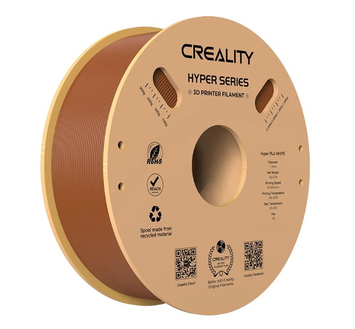 Пластик для 3D-принтера Creality Hyper PLA Filament 1кг Brown (3301010382)