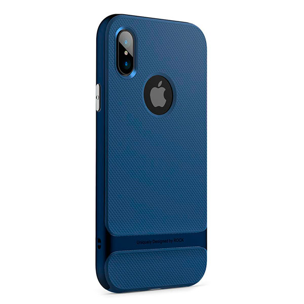 

Накладка для iPhone X/iPhone XS пластик TPU+PC Rock Royce Series Блакитний, iPhone X пластик Rock Royce Series