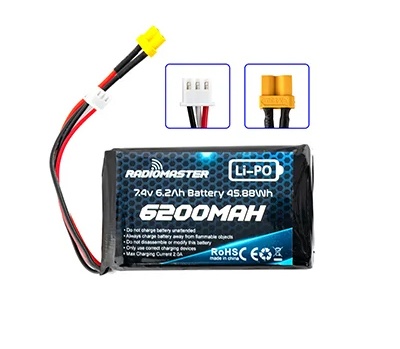 Акумулятор для квадрокоптера RadioMaster Li-PO 6200mAh 7.4V 2S