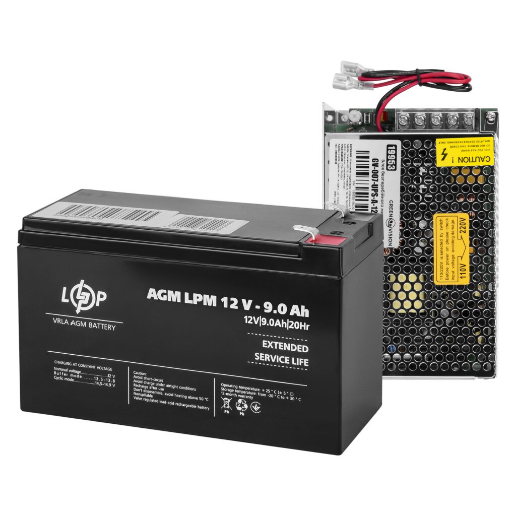 Імпульсний блок живлення LogicPower GV-007-UPS-A-1203-8A-9Ah LogicPower - купити в Україні