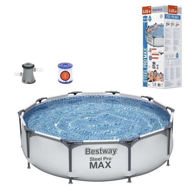 Басейн Bestway каркасний 56408 фільтр, насос, ремкомплект