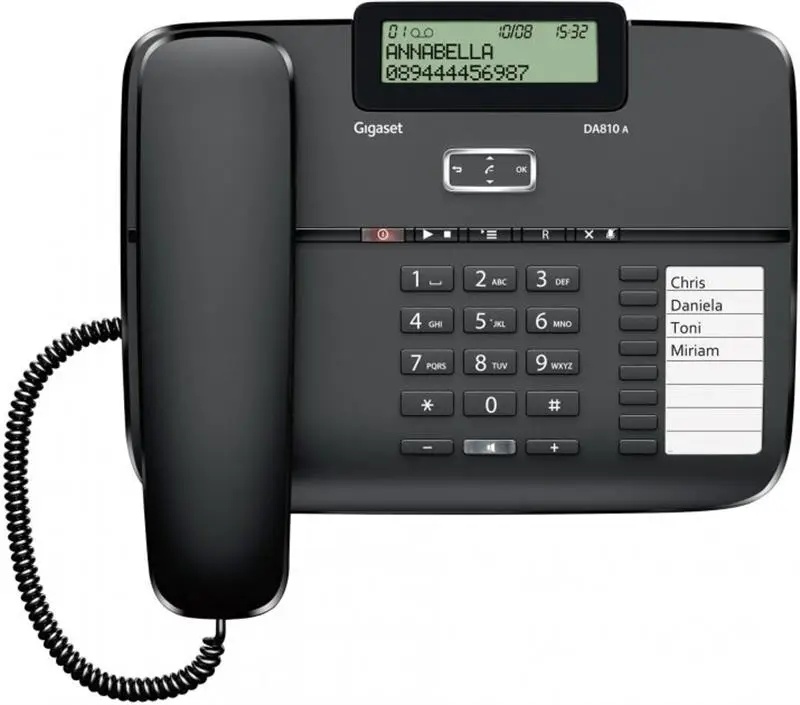IP телефон Gigaset DA810A Black (S30350-S214-N101) Gigaset - купити в Україні