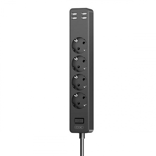 Мережевий фільтр XO WL10 (EU) 4USB function socket 1.8 meters (4AC + 4USB) Black XO - купити в Україні
