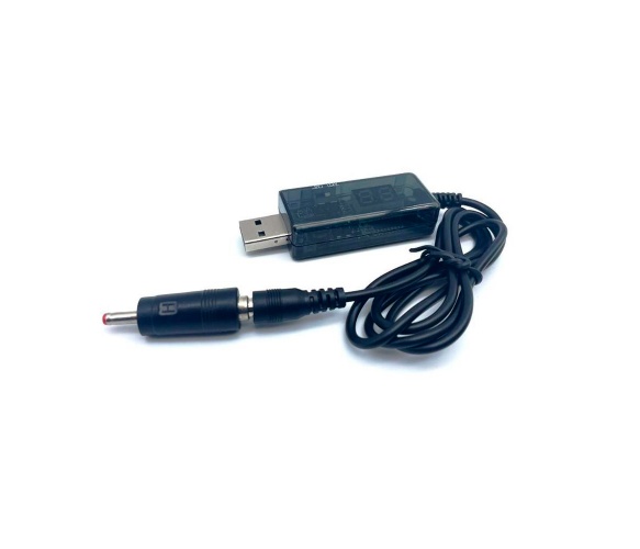 Кабель живлення для роутера Voltronic KPFR/5-12/9 Type A (тато) - DC-5.5-2.5 (тато) Black +перехідник, 1м