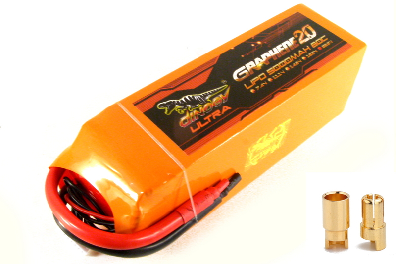 Акумулятор до радіокерованої моделі Dinogy G2.0 Li-Pol 5000 мАг 22.2 В 6S Bullet 6mm 80C (DLC-6S5000XTU-6MM)