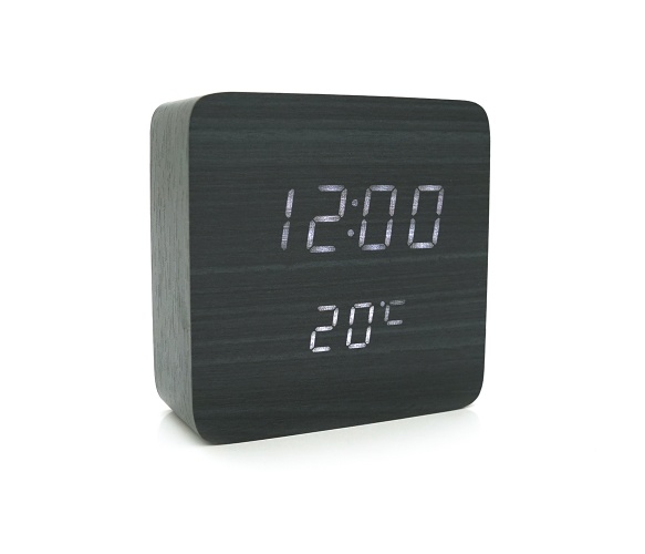 Настільний годинник VST 872 Wooden Black White Light VST - купити в Україні