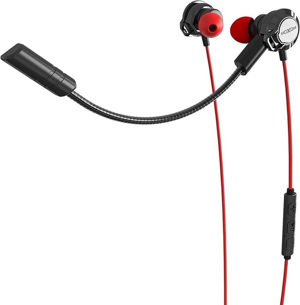 Дротові навушники MOXOM MX-EP24 GM Black Red