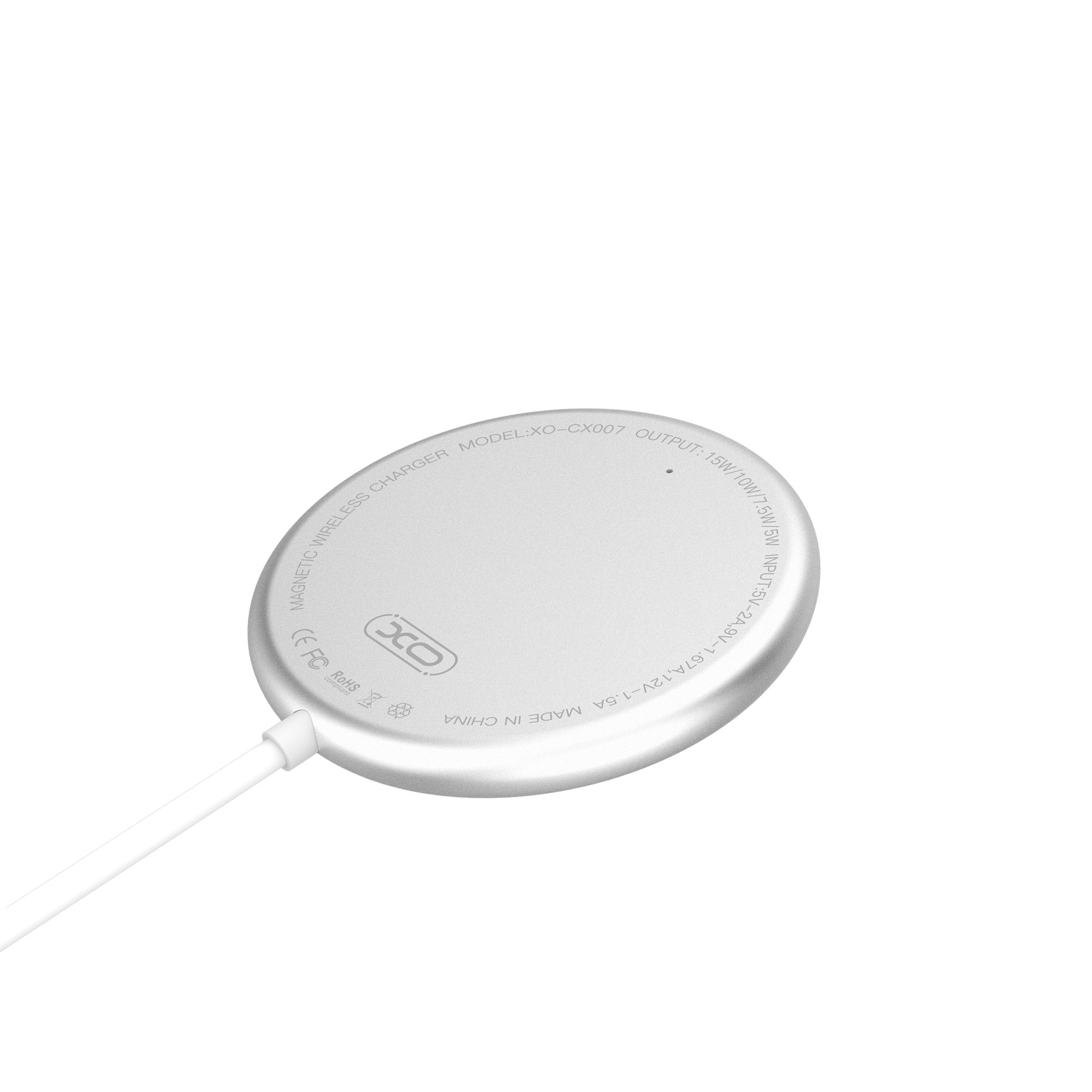 Бездротовий зарядний пристрій XO (CX008) Magnetic 15W White