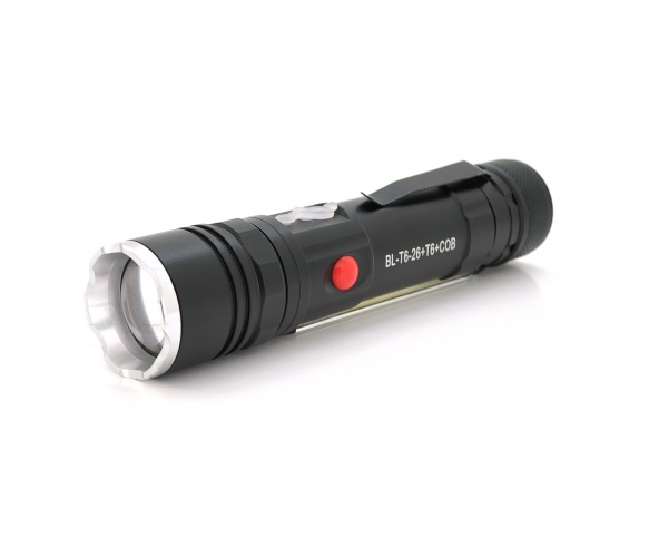 Ліхтарик Bailong BL-26 + COB Black