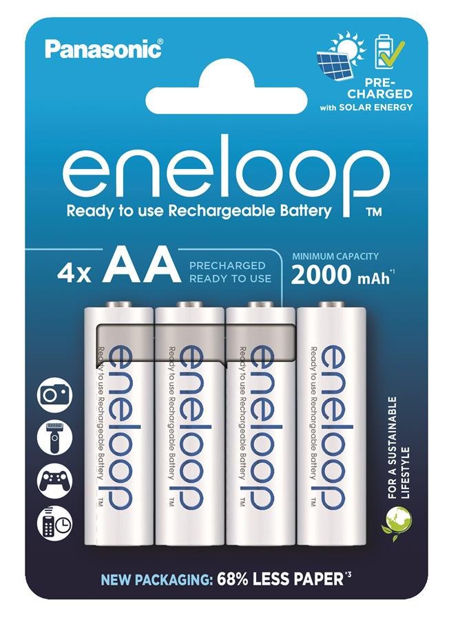 Акумулятор Panasonic Eneloop NI-MH AA 2000мАг 4 шт. (BK-3MCDE/4CP)