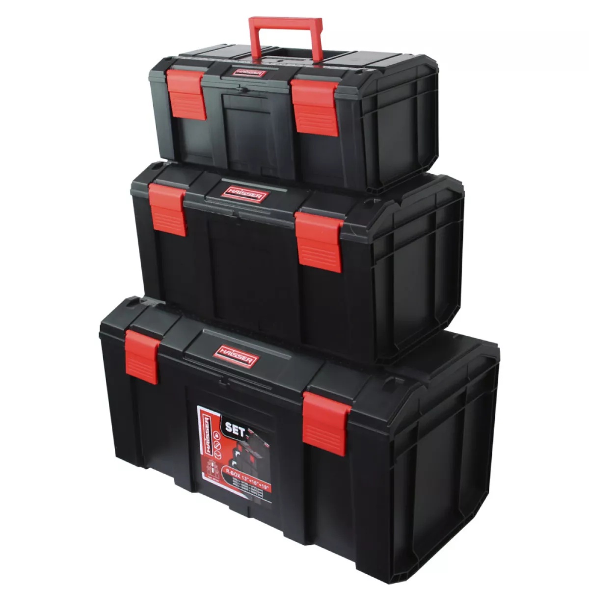 Ящик для інструментів Haisser 90115 3 в 1 R-BOX Black Haisser - купити в Україні
