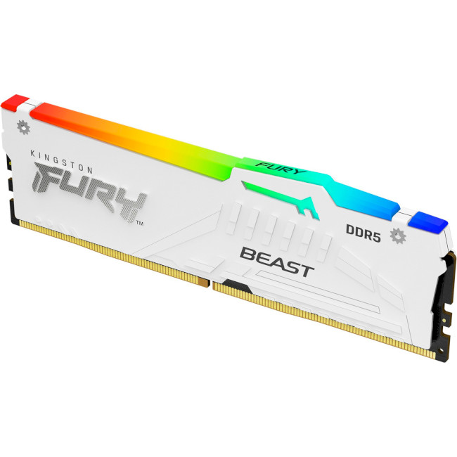Оперативна память Kingston FURY 32GB DDR5 6400 MHz Beast RGB EXPO White (KF564C32BWEA-32) Kingston FURY - купити в Україні