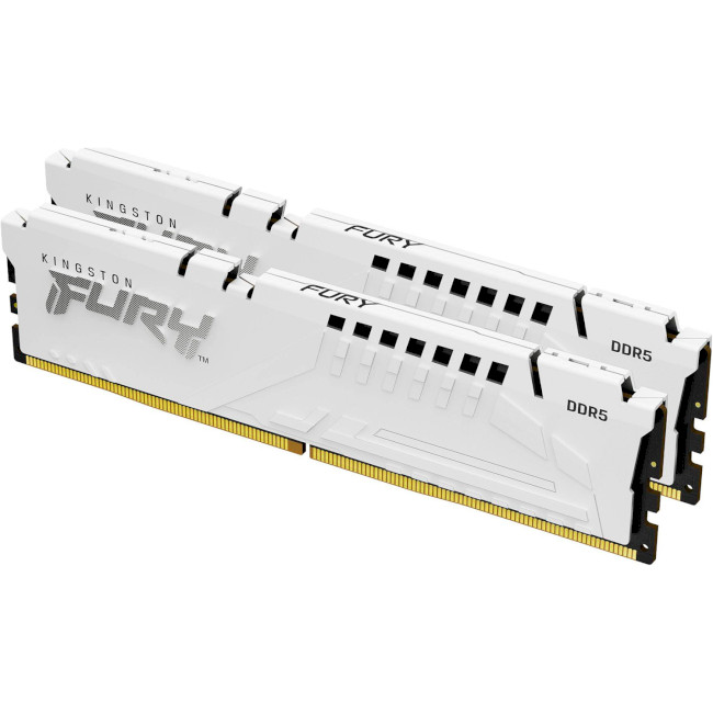 Оперативна память Kingston FURY 64GB (2x32GB) DDR5 6000 MHz Beast EXPO White (KF560C30BWEK2-64) Kingston FURY - купити в Україні