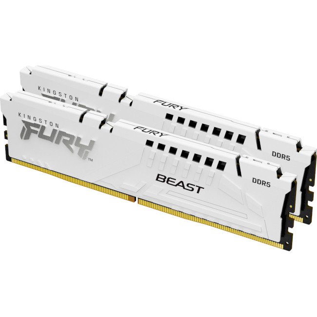 Оперативна память Kingston FURY 64GB (2x32GB) DDR5 6400 MHz Beast White (KF564C32BWK2-64) Kingston FURY - купити в Україні