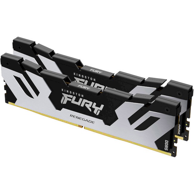 Оперативна память Kingston FURY 32GB (2x16GB) DDR5 8000 MHz Renegade Black Silver (KF580C38RSK2-32) Kingston FURY - купити в Україні