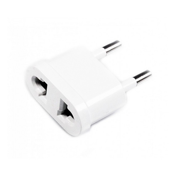 

Перехідник мережевий Євро 220v (з американської на європейську) White