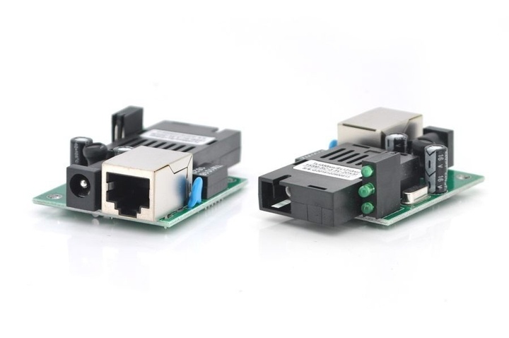 Медіаконвертер Merlion mini B 155М-SC-3.3V, 1550 WDM одноволоконний Full/Half duplex, 12V, SC 20km (0+70C), без блоку живлення Q40