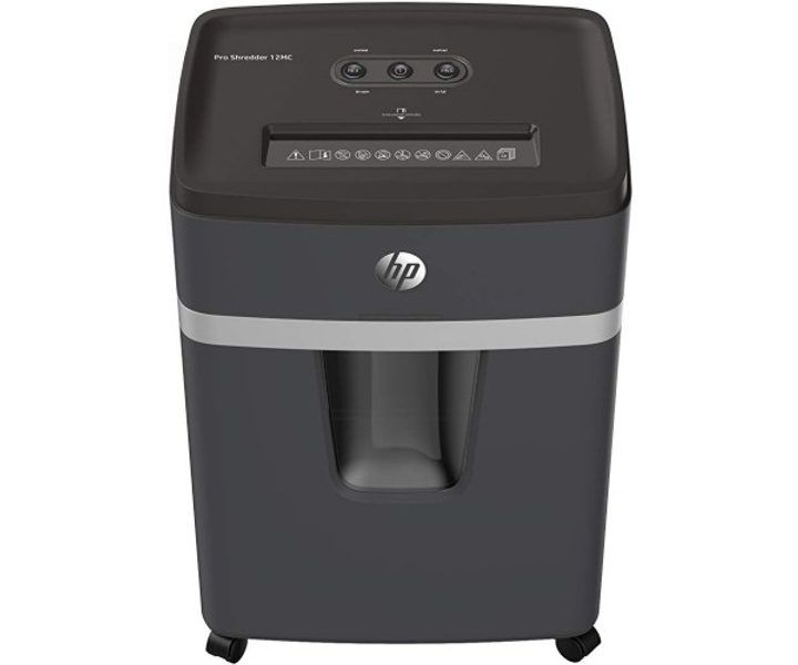 Шредер HP Pro Shredder 12MC Black A4, 80g х 12 листів, 2*15, 25 л
