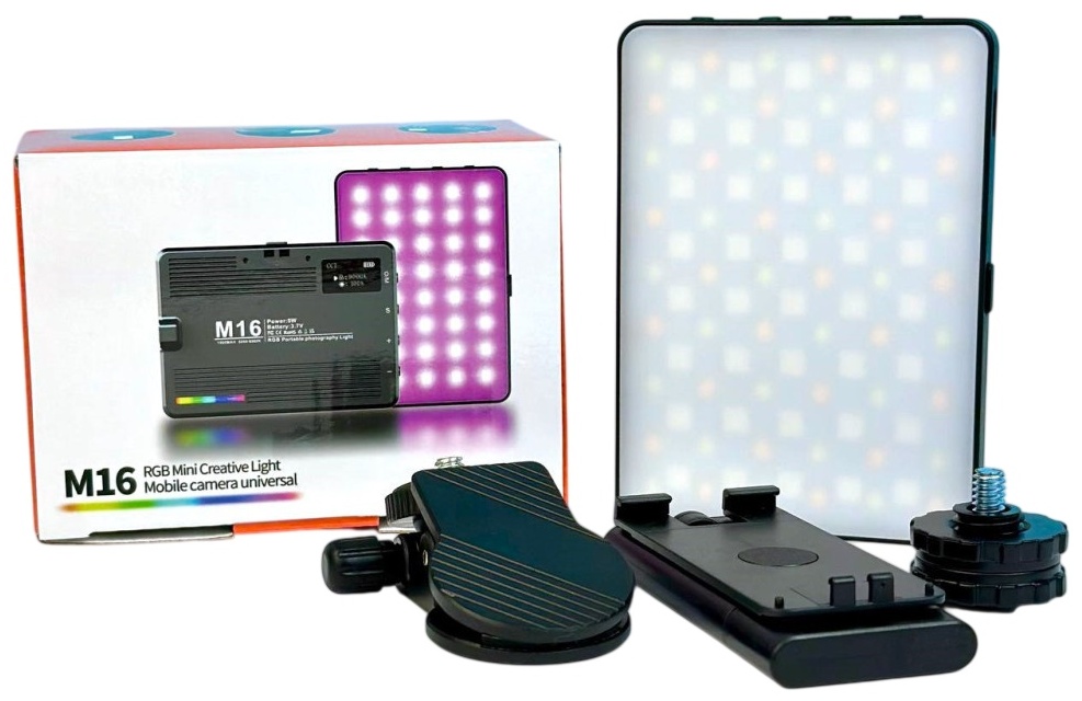 Накамерне світло Infinity M16 RGB 1500mAh 3000-9900K (10.5*7.5см)