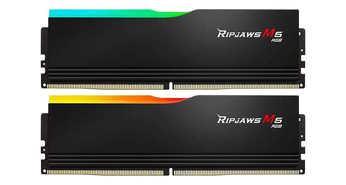 Оперативна память G.Skill 32GB (2x16GB) DDR5 6000 MHz Ripjaws M5 RGB Black (F5-6000J3238F16GX2-RM5RK)