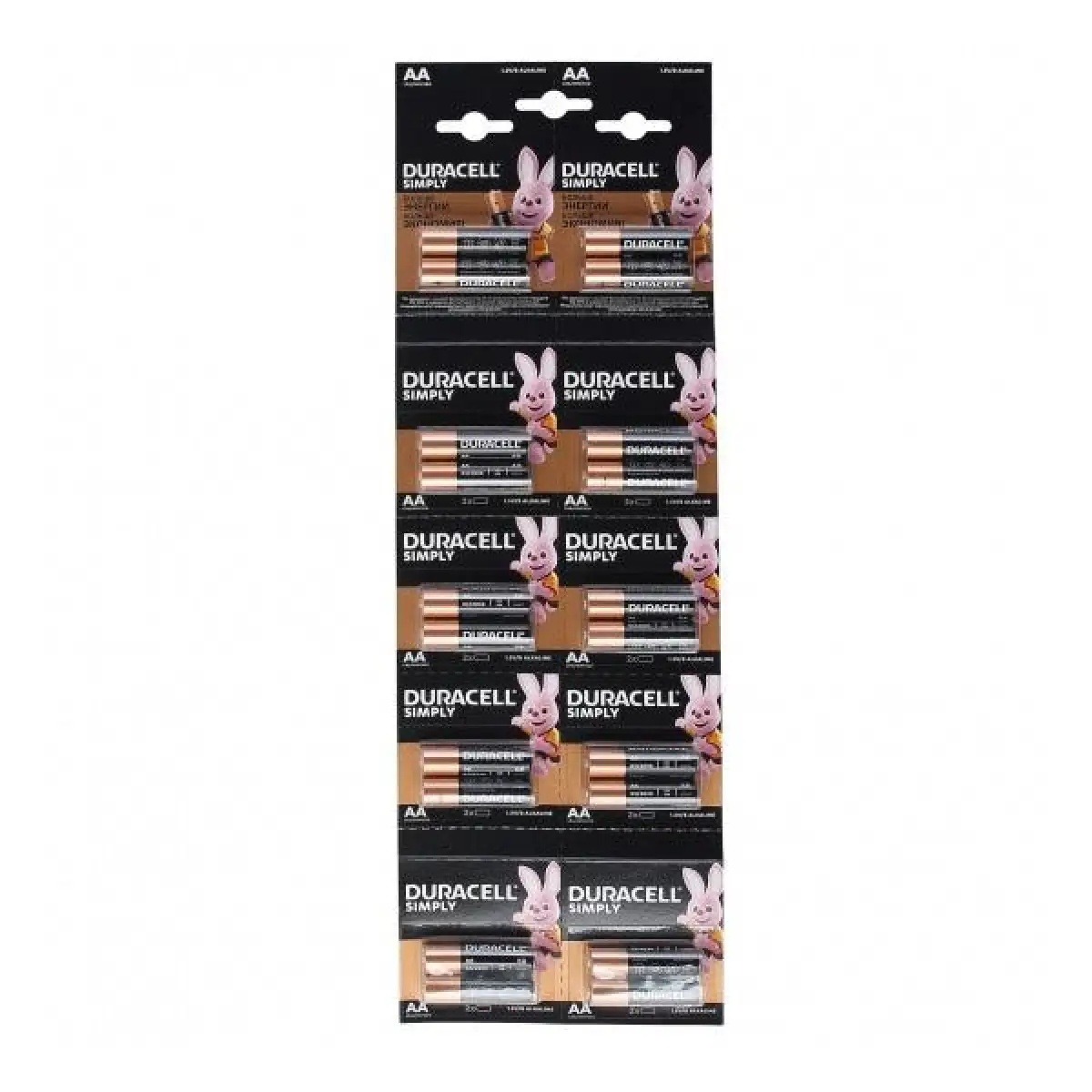 Батарейка Duracell AA 1500 мАг (20 шт.)
