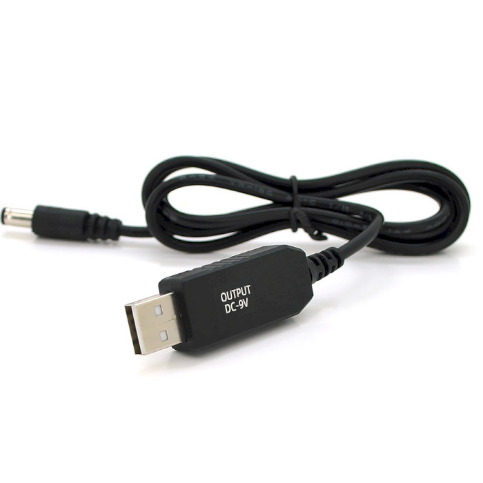 Кабель живлення для роутера Voltronic USB to DC 5.5x2.5 9V 1.0m OEM (29866) (KPFR/5-9) Voltronic - купити в Україні