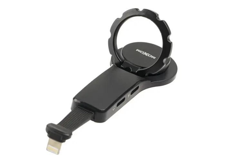 Перехідник MOXOM (MX-CB02) Lightning to Dual Lightning Black