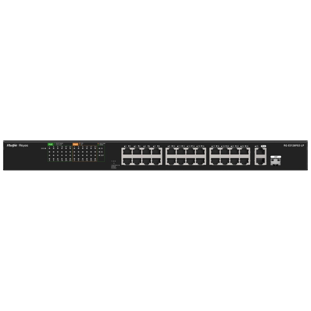 Світч Ruijie Reyee RG-ES126FGS-LP Black