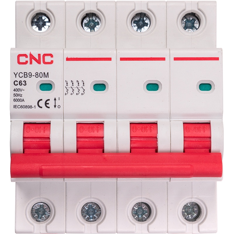 Автоматичний вимикач CNC Electric YCB9-80M 4P C63 6ka (NV821655) CNC Electric - купити в Україні