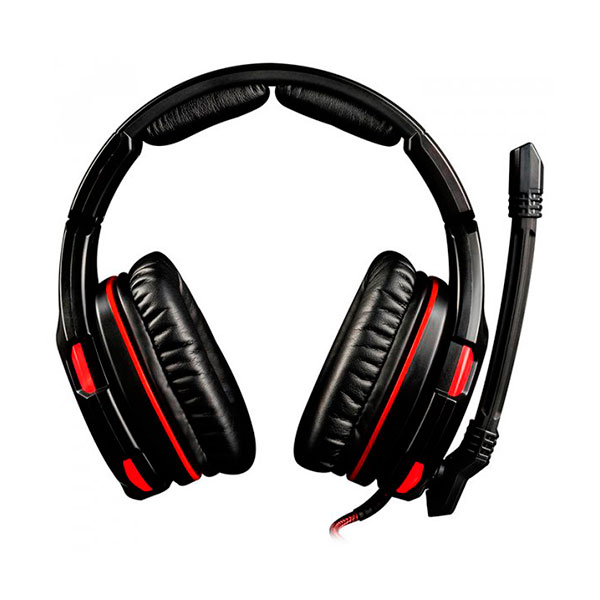 

Навушники накладні провідні з мікрофоном Modecom MC-832 Volcano Ghost Black/Red, MC-832 Volcano Ghost