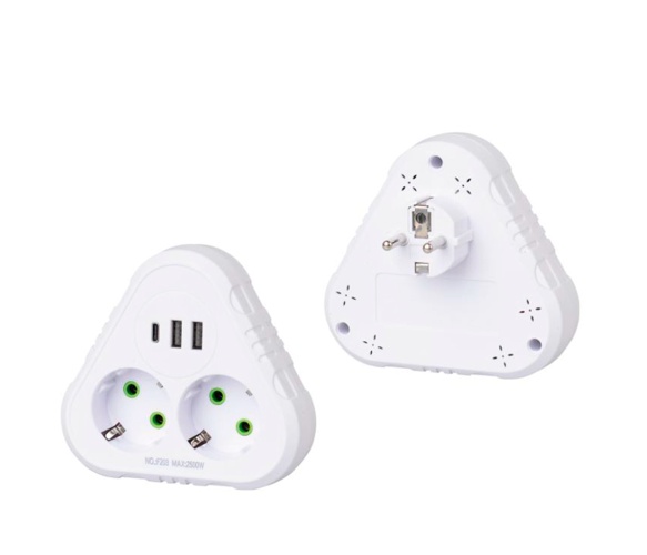 Мережевий розгалужувач Voltronic F203 White