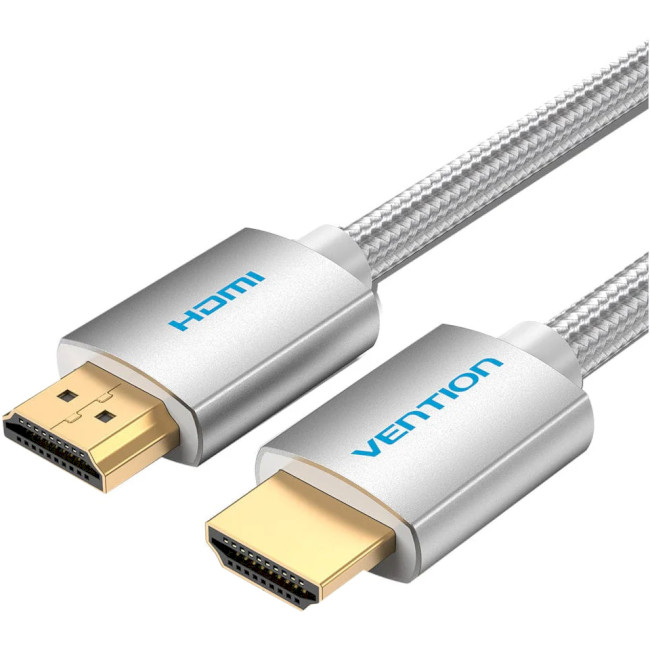 Відео-кабель Vention AABIL HDMI (тато) - HDMI (тато), 10m Metal Silver