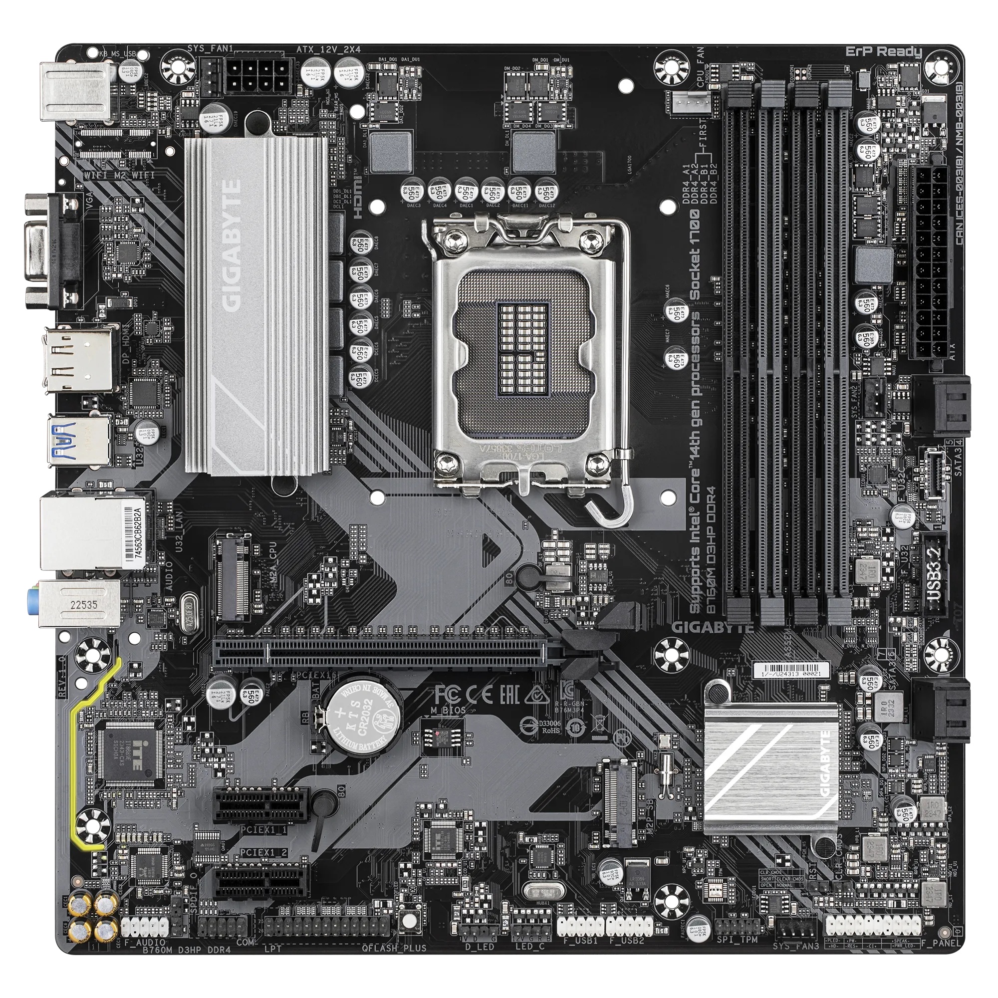 Материнська плата Gigabyte B760M D3HP DDR4