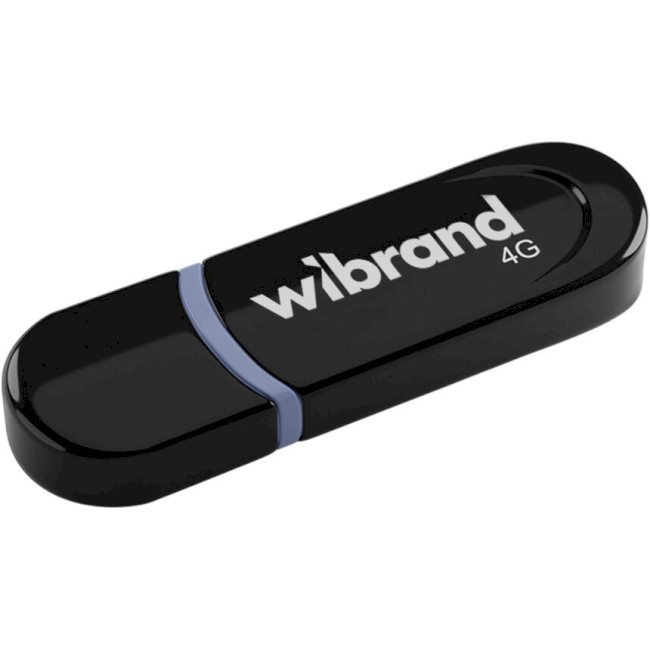 Флеш память Wibrand 4GB Panther USB 2.0 Black (WI2.0/PA4P2B) Wibrand - купити в Україні