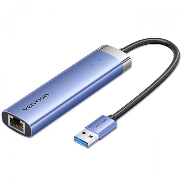 USB-хаб Vention USB3.0  -   -   HDMI/USB 3.0x3/PD 100W 5-in-1 Blue (TGFSB) Vention - купити в Україні