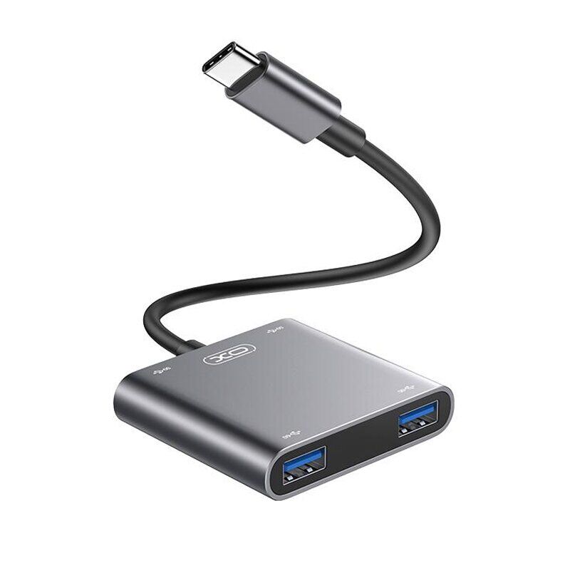 USB-хаб XO HUB012B 4 in 1 Silver XO - купити в Україні