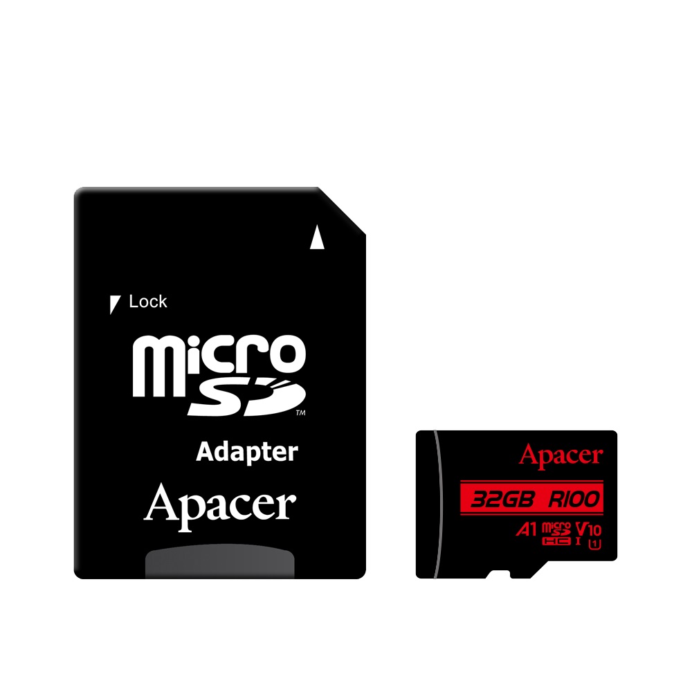 Карта памяті Apacer microSDHC 32GB UHS-I Class 10 + SD adapter (AP32GMCSH10UB-R)