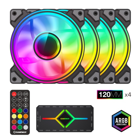 Вентилятор для ПК GAMEMAX DRH400 ARGB GAMEMAX - купити в Україні