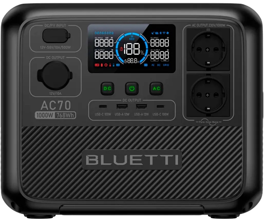 Зарядна станція BLUETTI AC70 (Global)