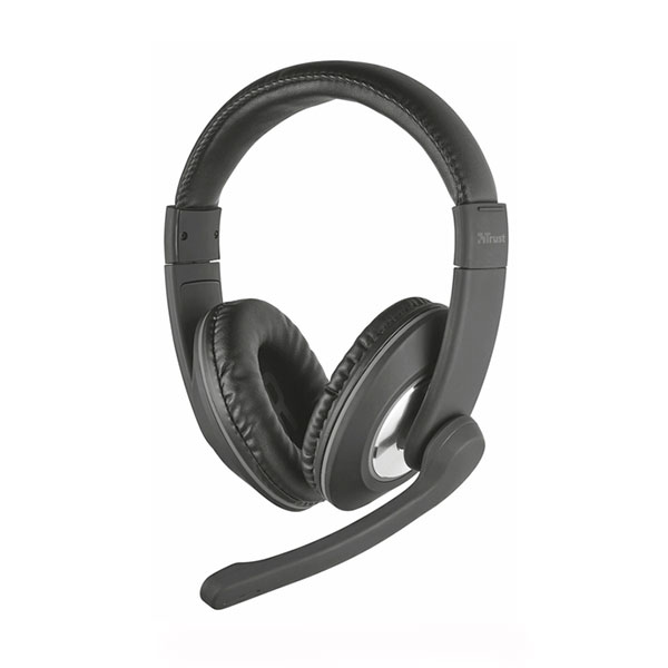 

Навушники накладні провідні з мікрофоном Trust Reno Headset for PC and laptop Black, Reno Headset for PC and laptop