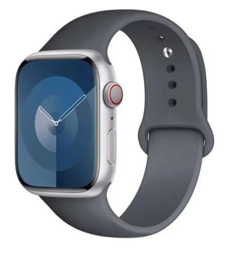 Ремінець для смарт-годинника Infinity SILICONE для Apple Watch 38/40/41 mm Dark Gray