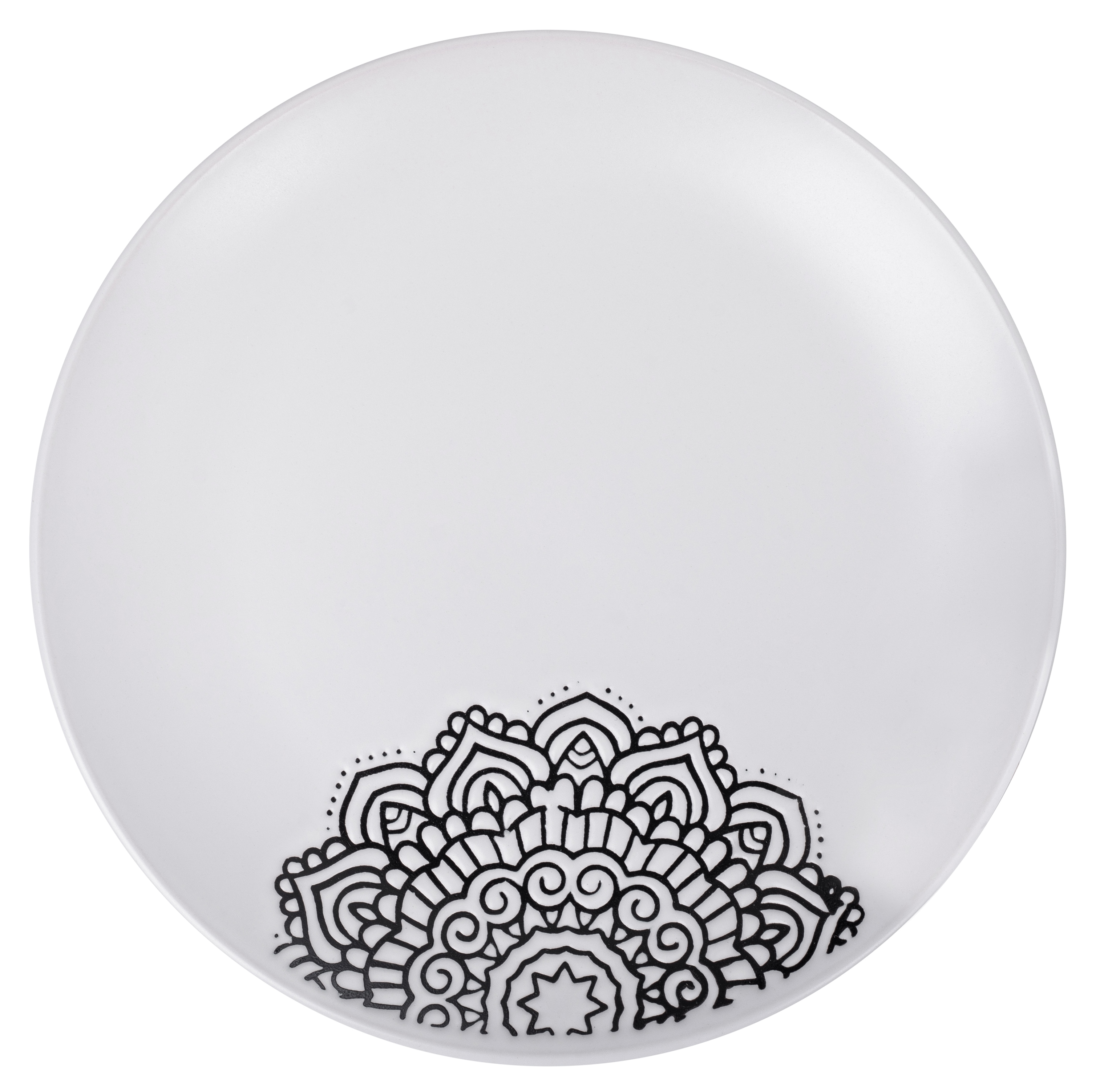 Тарілка LIMITED EDITION KORA 25 см обід. White (JH5277S-2)