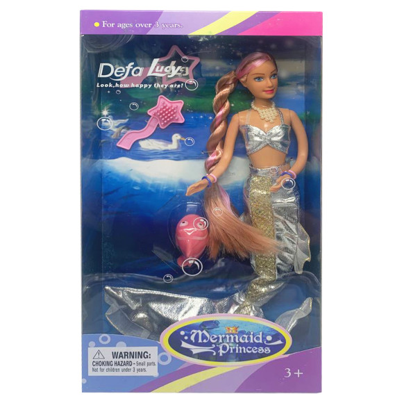 Лялька Defa 20983 Silver з аксесуарами